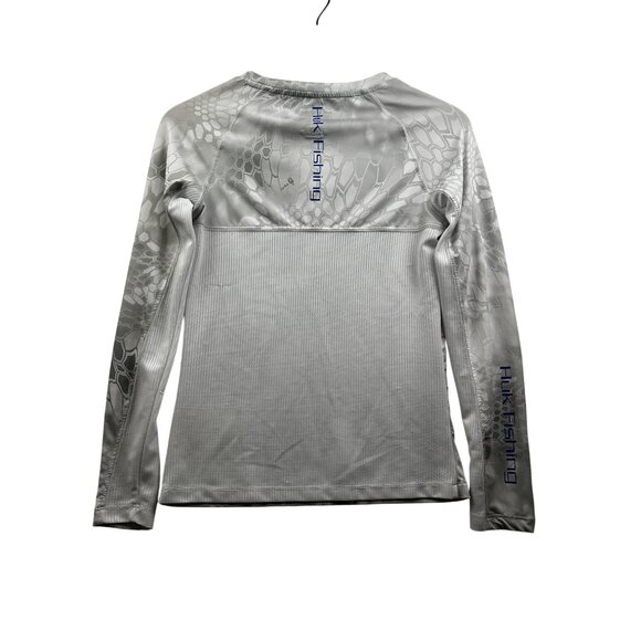 Huk Women's Kryptek Icon Performance Fishing Shirt Blue Camo Long Sleeve Sz S - Picture 4 of 4